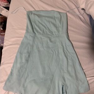 American Eagle Light Blue Strapless Dress